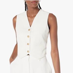 NWT The Drop Sadie Vest Size L Color Ivory